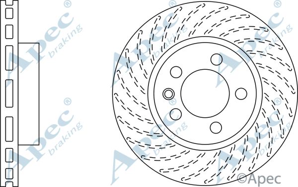 APEC BRAKING Bremžu diski DSK2308